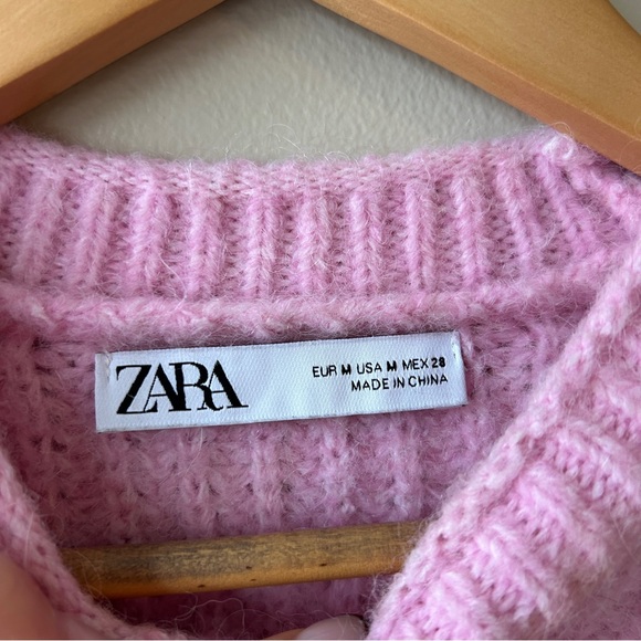 Zara Light Pink Knit Sweater - Picture 4 of 5